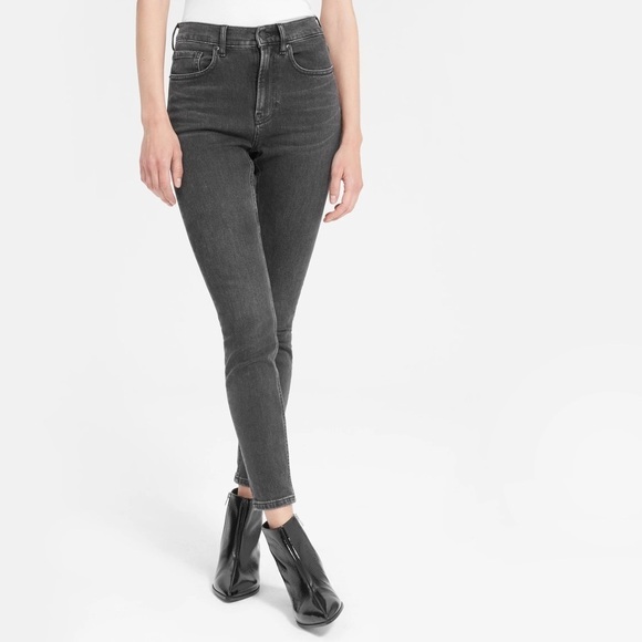 EVERLANE Washed Black Skinny Jeans - Picture 1 of 6